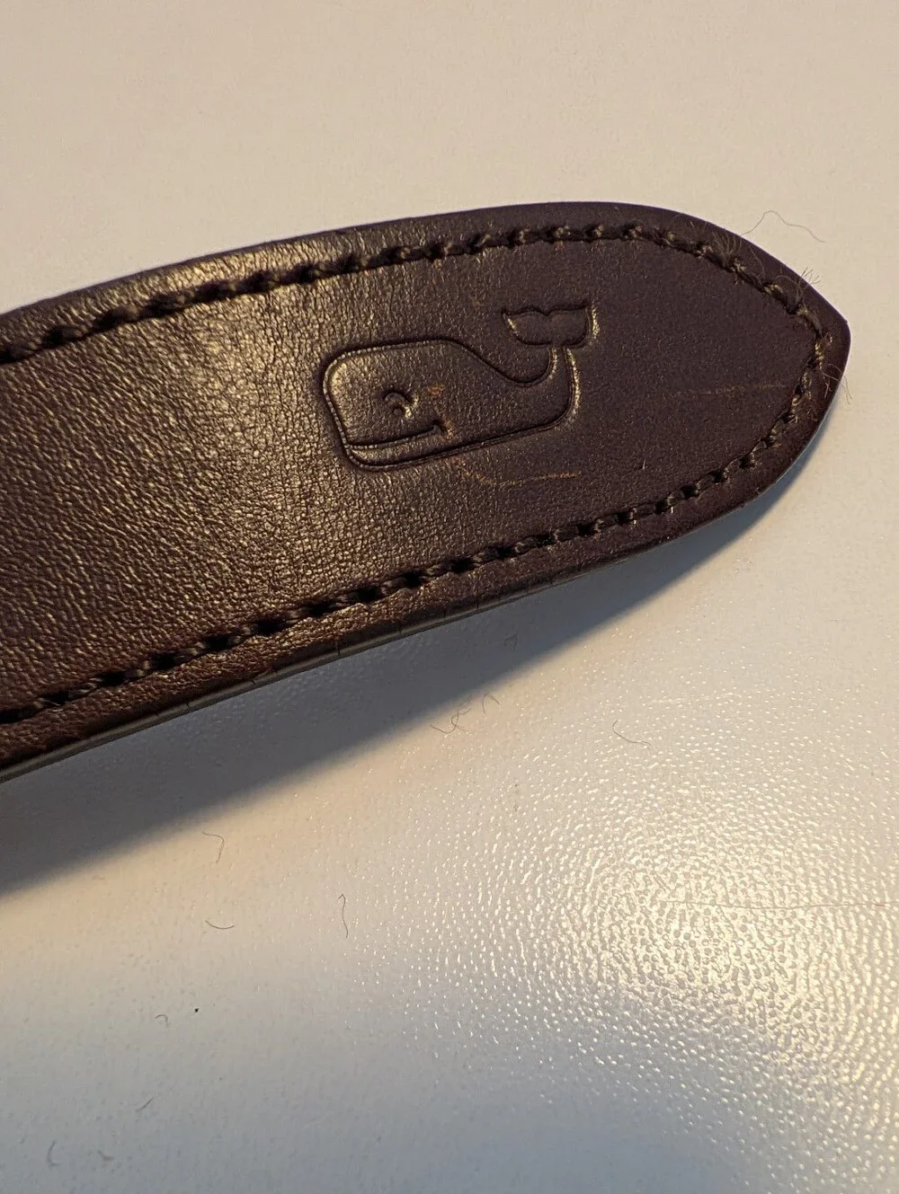 Vineyard Vines Braided Cotton Belt Red & Navy Blue Size 32